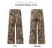 JIAMU Branch Camouflage Ins Cargo Pants American Distressed Design Sense Loose Outdoor Slacks Print Relaxation_viptrois.com