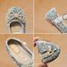Girls' Princess Shoes Korean Style 2023 Spring and Autumn New Arrival Girls' Bow Single-Layer Shoes Fashion Flash Diamond Girl's Crystal Shoes_viptrois.com