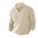 Men's Clothing Lapel Sweater Fashion Urban Slim Long Sleeved Knitted Sweater_viptrois.com