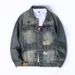 Spring New Men's Korean Style Slim Fit Denim Jacket Trendy Retro Casual JK534_viptrois.com