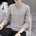 Spring And Inner Wear Youth Trend Slim Fit Knitted Thin Base Shirt Men's Sweater Autumn Top_viptrois.com