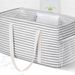 Oversized Tote Bag Stand Up Foldable Shopping Bag Can Store Camping Picnic Beach Swimming Storage Box_viptrois.com