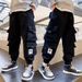Mother&Kids Boys' overalls Summer Kids wear Big Kids Kids Boys casual pants pants thin_viptrois.com