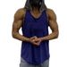 Muscle Trendy Loose Racerback Quick-Dry Running Gym Top Brothers Sports Fitness Clothing Training Vest For Men_viptrois.com