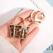 Creative Leopard Print Small Bag Shape Keychain Exquisite Car Pendant Small Gift Spot_viptrois.com