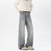 American Retro Lightning Pattern Flared Jeans For Men, Autumn Winter Trendy Brand, Stylish And Slimming, Plus Size,_viptrois.com