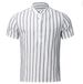 Men's Clothing Striped Casual Men's Shirtt Short Sleeved Shirt_viptrois.com