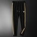 Men's sports casual pants embroidery thin fashion trend casual sweatpants_viptrois.com