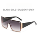 Trendy Large Frame Connected Sunglasses Women, Square Frameless Ocean Film Sunglasses, Personalized Street Photos,_viptrois.com