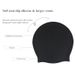 ladies waterproof silicone swimming cap high elastic extra large shower cap high quality pleated knotted cap_viptrois.com
