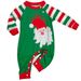 Christmas Letter striped Christmas family dress printed home dress pajamas_viptrois.com