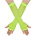 Unisex Thick fishnet gloves Mesh long gloves PROM party leaky finger gloves Punk sexy mesh gloves_viptrois.com