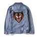 Men's Clothing fashion brand exquisitely embroidered cat head denim jacket trendy men's style student ripped couple's shirt_viptrois.com