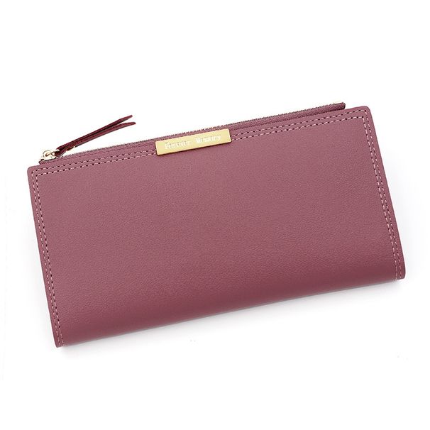 Wallet Card Cases Color Long Women's Wallet Wallet With Multiple Card Slots 2 Fold Clutch Bag Card Holder Zipper Bag_viptrois.com