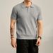 Men's Clothing Luxury Soft Ribbed Shirt Thin Wool Blend Summer Top Quality Fashion Clothing For Men_viptrois.com