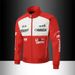 Men’s Streetwear Bomber Jacket – Slim-Fit Biker Style (XS-2XL, Windproof Polyester, Stand Collar, Black/Red/Army Green/Blue)_viptrois.com