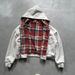 Splicing Double-sided Wear Cardigan Sweater Men's Spring And Autumn Niche Design Sense Trend American Retro Loose Hooded Jacket_viptrois.com