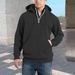 Men's Oversized Hooded Sweatshirt – Thickened Winter Pullover With Custom Print Option (Black/Navy/Red, M-XXXL)_viptrois.com