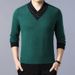 Men's Winter Korean-Style Turtleneck Wool Sweater – Thickened 60% Wool Knit Pullover With Ribbed Hem & Wrinkle-Free Treatment (M-4XL, Slim Fit)_viptrois.com