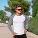 Men's Clothing Slim Fit Long Sleeve T-Shirt For Men Round Neck Arm Zippers Style Casual Bottoming Shirt For Formal & Casual_viptrois.com