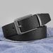 【 Double sided usable 】 Belt for PU rotating buckle, business and leisure decoration, suit pants, youth men's belt_viptrois.com