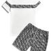 Men's Clothing Summer T Shirt Short Sleeve Shorts Suit Waffle Sports Leisure_viptrois.com