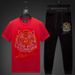 Men's Clothing Men's Casual Suit Hot Diamond Tiger Head Ice Mercerized Cotton Men's Clothing New Short Sleeved T Shirt Men's Slim Large Size_viptrois.com