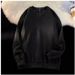 Men's Clothing Three Dimensional Jacquard Long Sleeved Shirt Loose Fitting High Street Autumn Wear Trendy Ins Round Neck Sweatshirt Jacket_viptrois.com