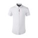 Men's Clothing Men's Spring Heart Art Short Sleeve Shirt Chinese Style Plum Blossom Embroidery Cotton Top Ethnic Placket Casual Wear_viptrois.com