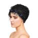 New Four Season Style 5 Small Flowers Stretchy White Hair Lace Cap Fashion Home Hat Plate Hair Hat_viptrois.com