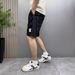 Men's Summer Casual Fashion Solid Color Loose Straight Leg Five Point mid Length Pants Thin Shorts_viptrois.com