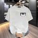Men's Clothing Short Sleeved T Shirt Men's Summer New Heavy Cotton Loose Lazy Style Top_viptrois.com
