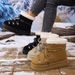 Women's Winter Snow Boots With Cross Strap Design, Thick Fur Lined, Non-Slip Rubber Sole, Short Shaft, Comfortable (Black, Beige, Camel)_viptrois.com