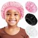 Hot Selling Children's Satin Nightcaps, Europe And America's Hot Selling Elastic Silk Baby Round Hats, One Piece Dropshipping_viptrois.com