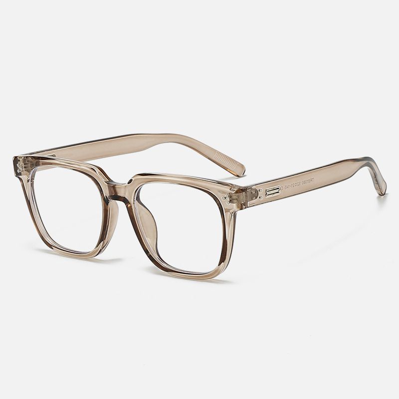 Men's Glasses New Black Frame Glasses Frame Women's Trendy Plain Large Frame Men's Anti Blue Light Glasses Frame Myopia_viptrois.com