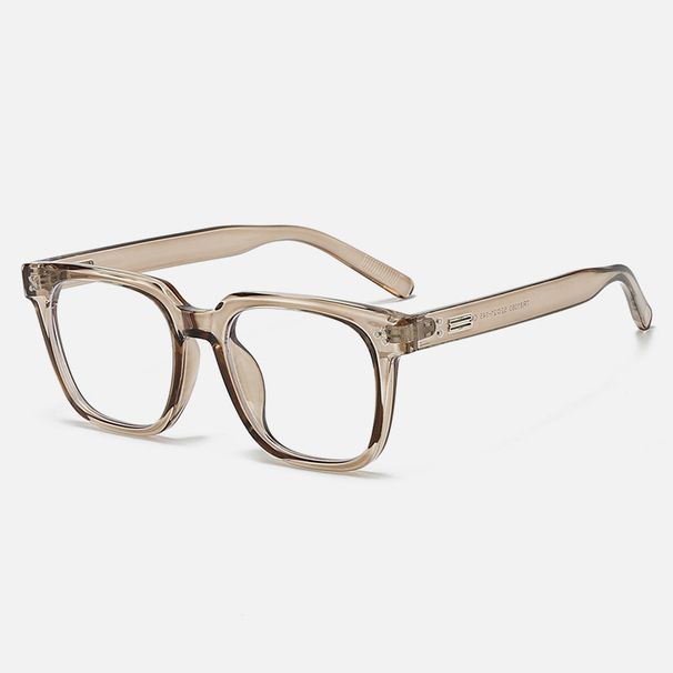 Men's Glasses New Black Frame Glasses Frame Women's Trendy Plain Large Frame Men's Anti Blue Light Glasses Frame Myopia_viptrois.com