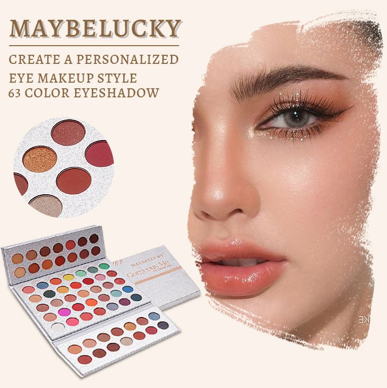 Professional 63-Color Eyeshadow Palette Halloween Cosplay Student Stage Makeup_viptrois.com