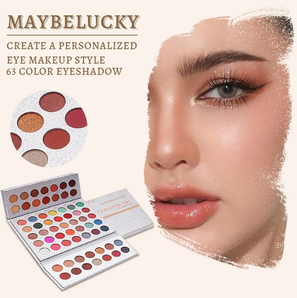 Professional 63-Color Eyeshadow Palette Halloween Cosplay Student Stage Makeup_viptrois.com