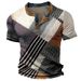 Men's Casual Polo Henley T-Shirt – Slim Fit, Short Sleeve & Digital Print (S-6XL, Multiple Colors)_viptrois.com