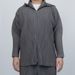 Miyake Pleated Zipper Hoodie Jacket Sports Japanese Style Hooded Cardigan Men's Loose Fit Trendy Casual Versatile_viptrois.com
