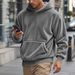 Pure Cross-Border Clothing American Style Plus Size Hooded Men's Sweatshirt Autumn Winter Double-Sided Fleece Pullover_viptrois.com