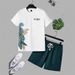 Men's Clothing Summer New Men's T Shirt Set 3D Printing Casual Sports Shorts Set Men_viptrois.com