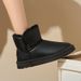 Cotton shoes women's winter new thick plus cotton warm pu snow boots plus velvet women's boots_viptrois.com