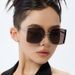 New Fashion Nylon Tile Sunglasses For Women, High End Frameless Sunglasses For Women, Sun Protection And UV Protection_viptrois.com