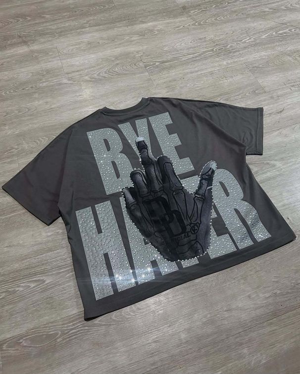 Men's Clothing T Shirt Men's Gothic Graphic Print Punk Street Crew Neck Oversized Short Sleeve Top T Shirt_viptrois.com
