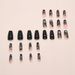 False Nails Dark Gradient Butterfly Sweet Hot Girl Medium And Long Ballet Nails Ins Style Detachable Wearable Nails_viptrois.com