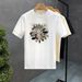 High-end Fashion Printed Short-sleeved T-shirt Men's Trendy Slim-fit Top 2025 Summer New Handsome T-shirt_viptrois.com
