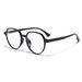 Women's Eyewear Frames New Tr90 Men And Women's Plain Mirror Retro Round Large Frame Glasses Myopia Glasses Frame High End Brown_viptrois.com