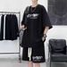 Men's Clothing Waffle Suit Youth Casual Sportswear With Handsome Shorts Short Sleeved Two Piece Suit_viptrois.com