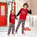 Christmas Santa Deer Snowflake letters Christmas family dress printed homewear sleep_viptrois.com